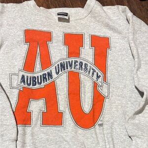 Tultex Auburn University Gray and Orange Crewneck Sweater